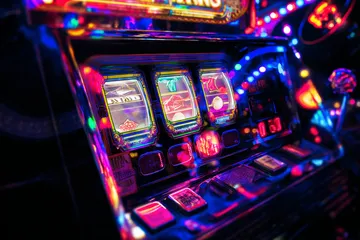 A man celebrating a winning moment on his laptop while gaming symbols float around him, capturing the excitement of WAGIPLUS games.